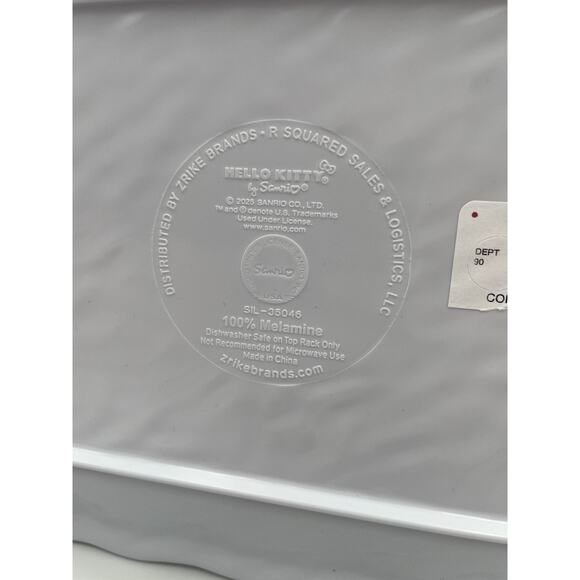 Sanrio HELLO KITTY Melamine Serving Tray Platter NEW Large 18" - Picture 7 of 7